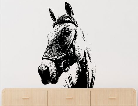 Naklejka na ścianę - Duża głowa konia